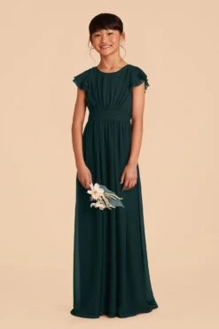 Celine Junior Dress - Emerald 8 Celine Junior Dress - Emerald -Elegance Bridal Store emerald celine junior bridesmaid dress 01