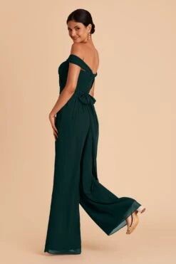 Gigi Convertible Jumpsuit - Emerald -Elegance Bridal Store emerald gigi convertible bridesmaid jumpsuit 04