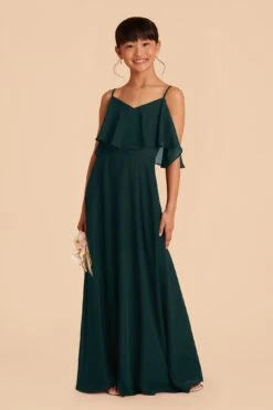 Janie Convertible Junior Dress - Emerald -Elegance Bridal Store emerald janie convertible junior bridesmaid dress 03