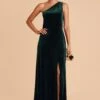 Kira Velvet Dress - Emerald
