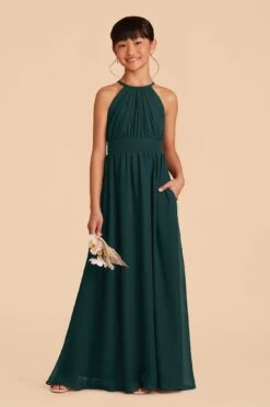 Sienna Junior Dress - Emerald