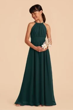 Sienna Junior Dress - Emerald -Elegance Bridal Store emerald sienna junior bridesmaid dress 03