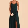 Theresa Chiffon Dress - Emerald -Elegance Bridal Store emerald theresa convertible slit bridesmaid dress 03