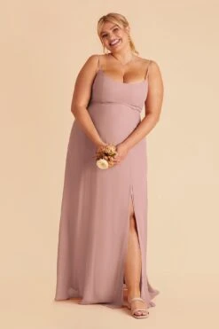 Amy Chiffon Dress - English Rose -Elegance Bridal Store english rose amy plus size bridesmaid dress 02