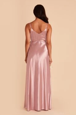 Cindy Shiny Satin Dress - English Rose -Elegance Bridal Store english rose cindy satin bridesmaid dress 04