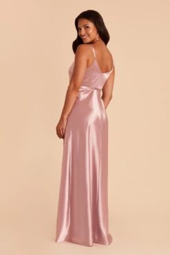 Cindy Shiny Satin Dress - English Rose -Elegance Bridal Store english rose cindy satin bridesmaid dress 05