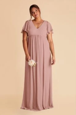 Hannah Empire Dress - English Rose -Elegance Bridal Store english rose hannah plus size bridesmaid dress 01