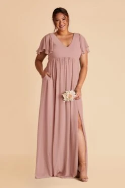 Hannah Empire Dress - English Rose -Elegance Bridal Store english rose hannah plus size bridesmaid dress 02