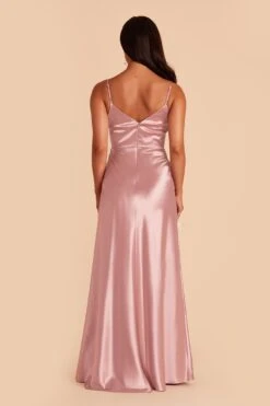 Jay Shiny Satin Dress - English Rose -Elegance Bridal Store english rose jay satin bridesmaid dress 04
