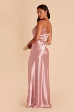 Jay Shiny Satin Dress - English Rose -Elegance Bridal Store english rose jay satin bridesmaid dress 05