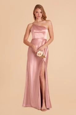 Kensie Shiny Satin Dress - English Rose