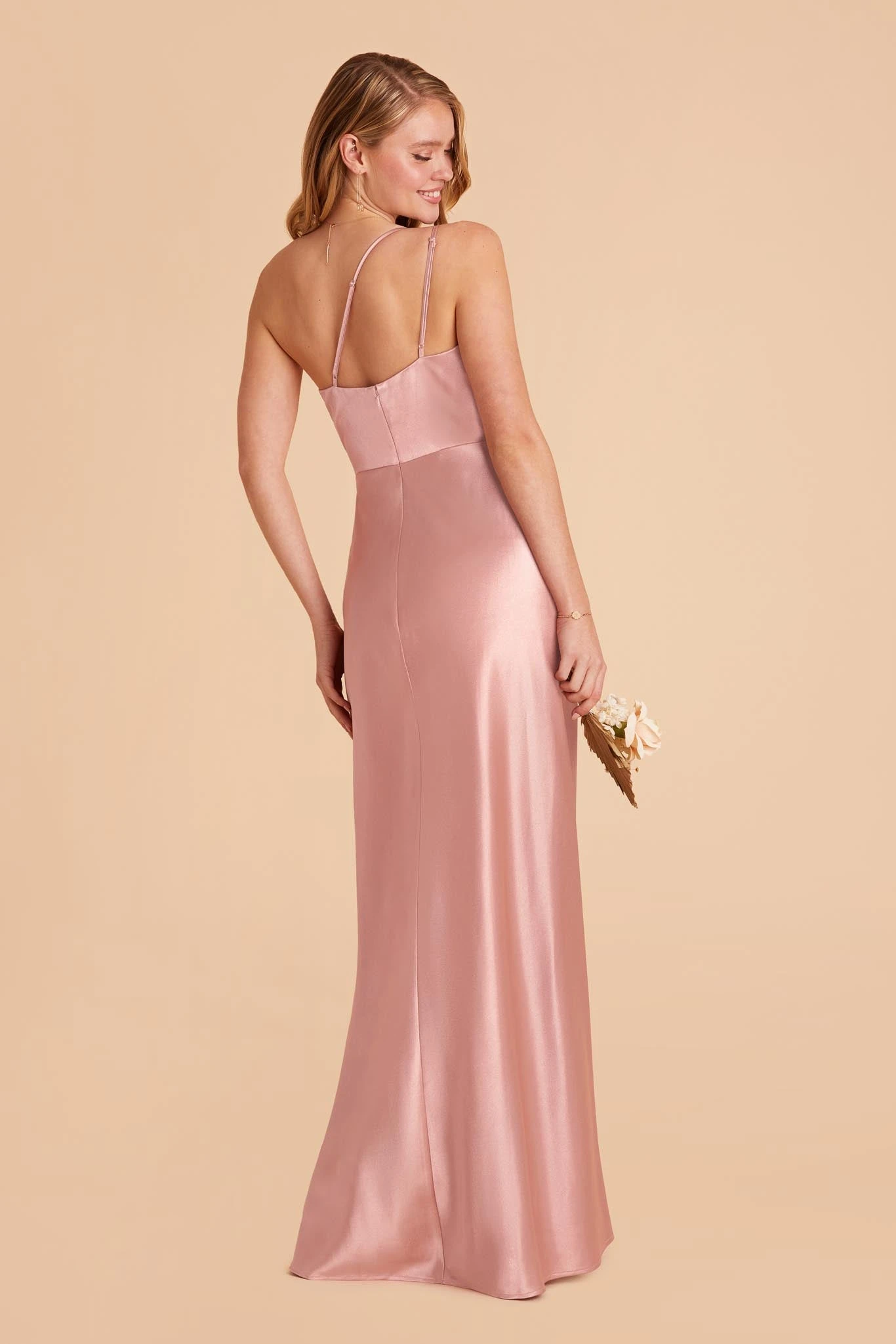 Kensie Shiny Satin Dress - English Rose 6 Kensie Shiny Satin Dress - English Rose - Image 4