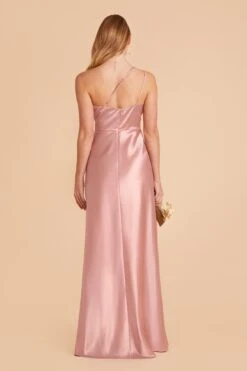 Kensie Shiny Satin Dress - English Rose 12 Kensie Shiny Satin Dress - English Rose -Elegance Bridal Store english rose kensie satin bridesmaid dress 04