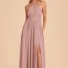 Kiko Chiffon Dress - English Rose -Elegance Bridal Store english rose kiko convertible slit bridesmaid dress 01