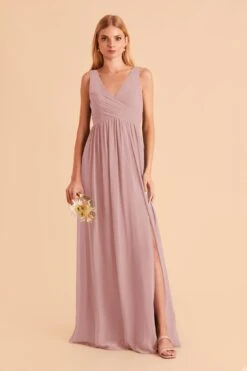 Laurie Empire Dress - English Rose -Elegance Bridal Store english rose laurie convertible slit bridesmaid dress 01