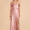 Mia Shiny Satin Convertible Dress - English Rose -Elegance Bridal Store english rose mia satin bridesmaid dress 01