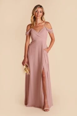 Spence Convertible Dress - English Rose -Elegance Bridal Store english rose spence convertible slit bridesmaid dress 01