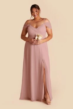 Spence Convertible Dress - English Rose -Elegance Bridal Store english rose spence convertible slit plus size bridesmaid dress 01