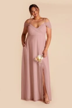 Spence Convertible Dress - English Rose -Elegance Bridal Store english rose spence convertible slit plus size bridesmaid dress 02