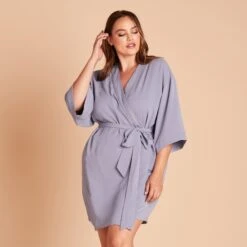 Karen Robe - Dusty Blue 15 Karen Robe - Dusty Blue -Elegance Bridal Store f43568842700979c4fac3ded61db57bc