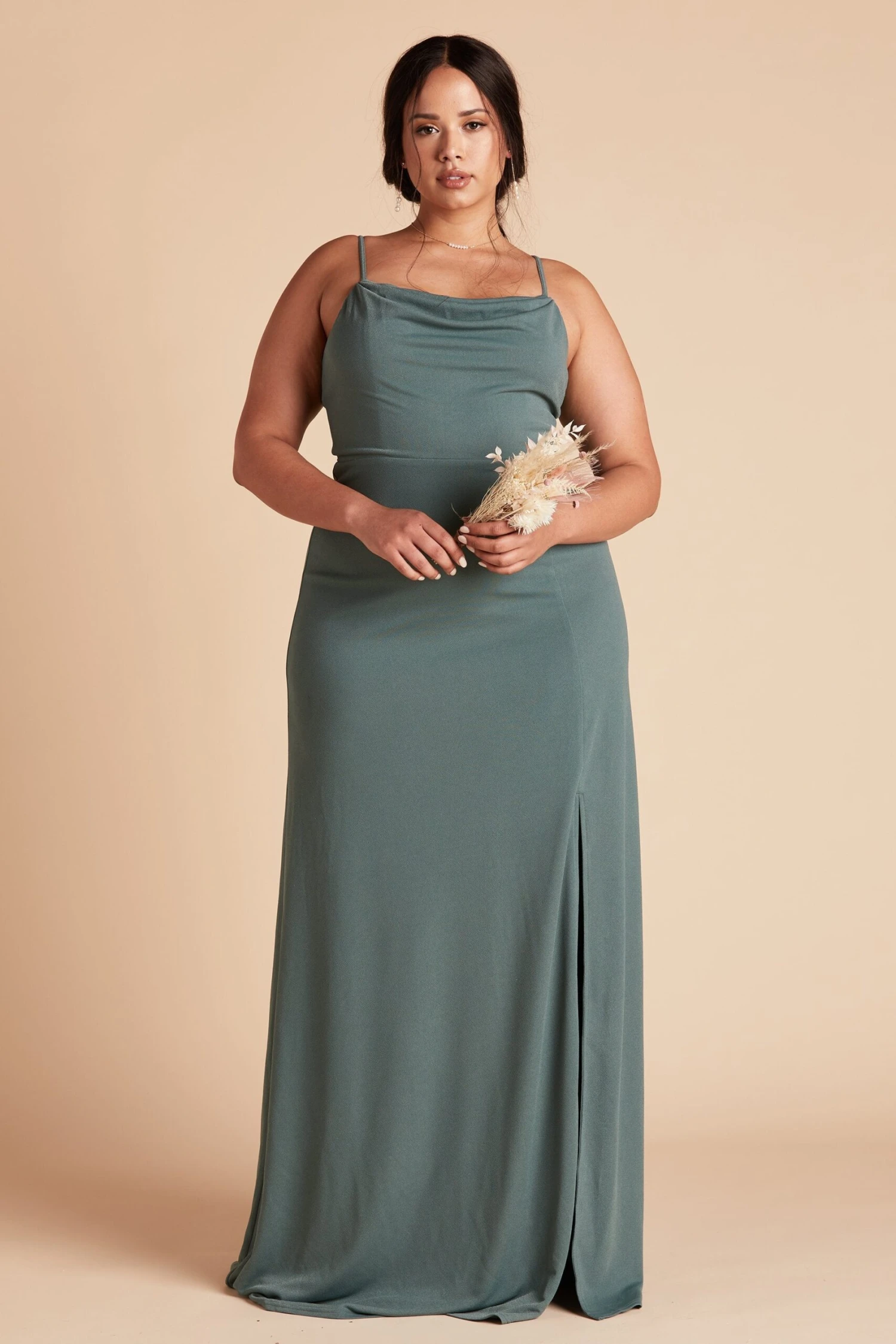 Ash Crepe Dress - Sea Glass 10 Ash Crepe Dress - Sea Glass - Image 8