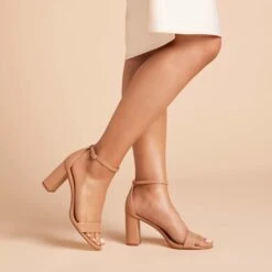 Mary High Chunky Heel - Nude Latte -Elegance Bridal Store f882c785f98bb9d3679be7a8e4e072b6