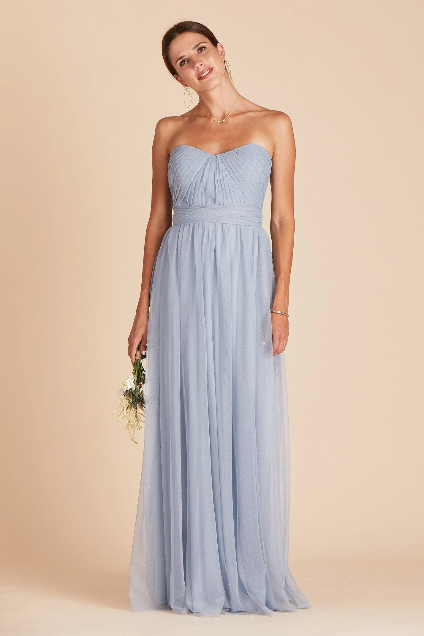 Christina Convertible Dress - Dusty Blue 8 Christina Convertible Dress - Dusty Blue - Image 6