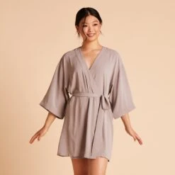 Karen Robe - Gray -Elegance Bridal Store fa633d390086c9c626b840465fb42717