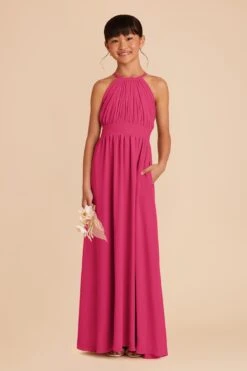 Sienna Junior Dress - Fuchsia -Elegance Bridal Store fuchsia sienna junior bridesmaid dress 02