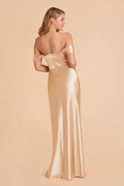 Mia Shiny Satin Convertible Dress - Gold -Elegance Bridal Store gold mia convertible satin bridesmaid dress 03 1d34b369 c3d4 4b9e 9476 27eb096cc529