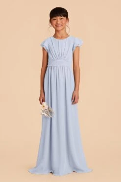 Celine Junior Dress - Ice Blue 8 Celine Junior Dress - Ice Blue -Elegance Bridal Store ice blue celine junior bridesmaid dress 01