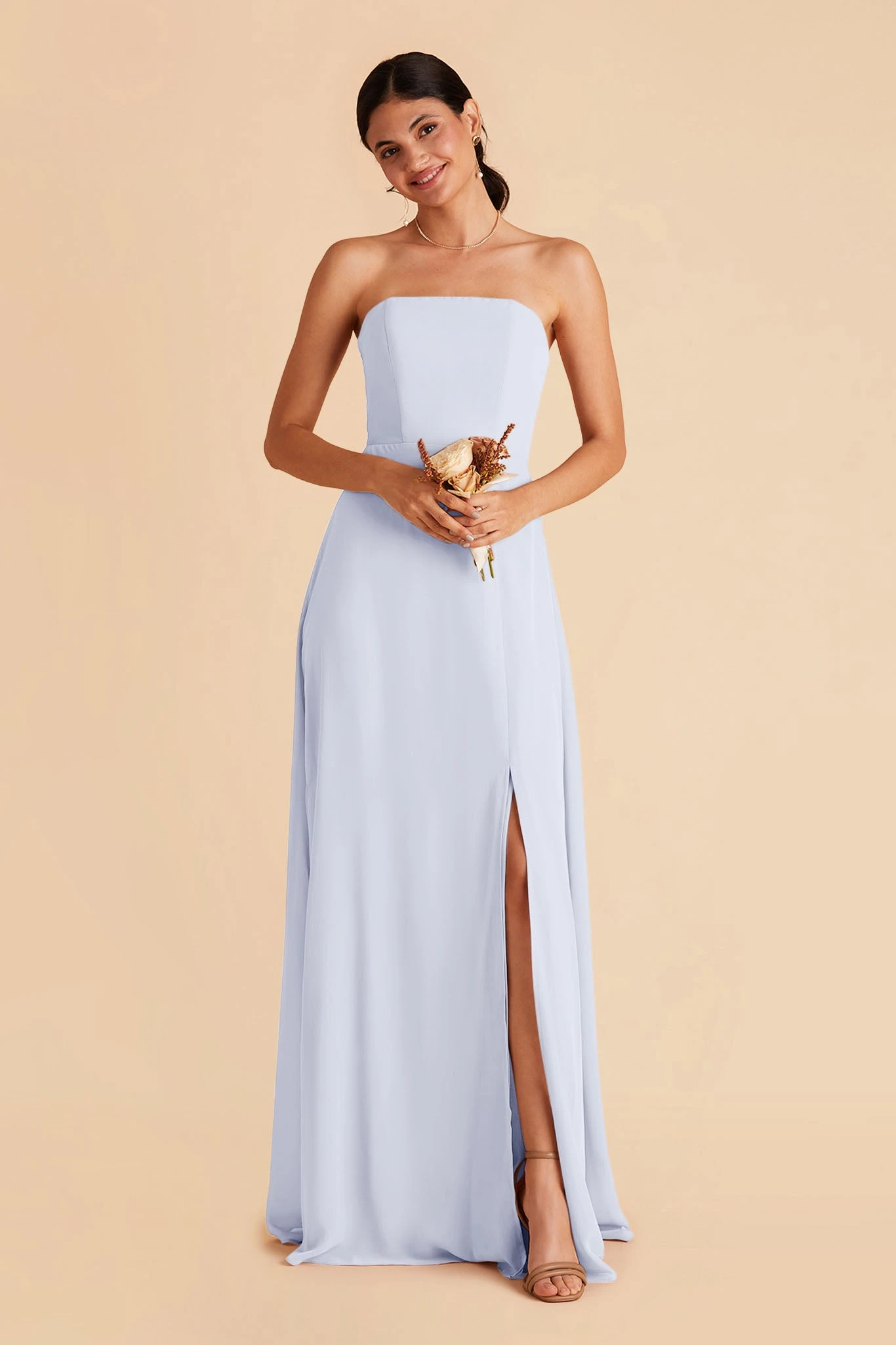 Chris Convertible Chiffon Dress - Ice Blue 3 Chris Convertible Chiffon Dress - Ice Blue