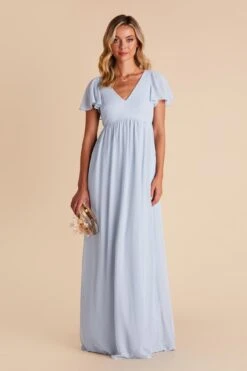 Hannah Empire Dress - Ice Blue -Elegance Bridal Store ice blue hannah bridesmaid dress 03