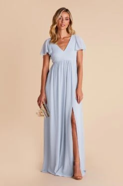 Hannah Empire Dress - Ice Blue -Elegance Bridal Store ice blue hannah bridesmaid dress 04