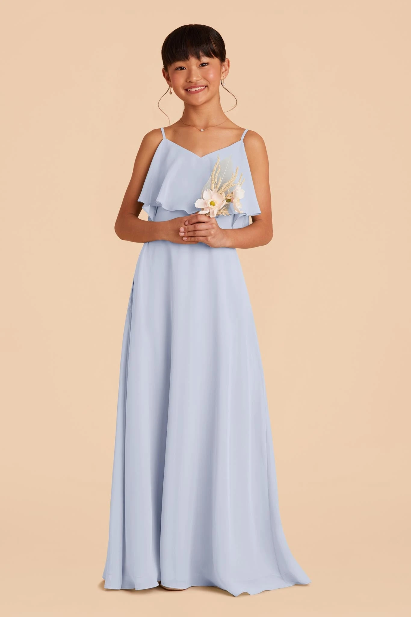 Janie Convertible Junior Dress - Ice Blue 3 Janie Convertible Junior Dress - Ice Blue