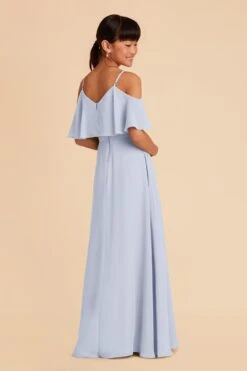 Janie Convertible Junior Dress - Ice Blue 11 Janie Convertible Junior Dress - Ice Blue -Elegance Bridal Store ice blue janie convertible junior bridesmaid dress 03