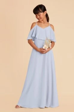 Janie Convertible Junior Dress - Ice Blue 10 Janie Convertible Junior Dress - Ice Blue -Elegance Bridal Store ice blue janie convertible junior bridesmaid dress 04