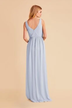 Laurie Empire Dress - Ice Blue 21 Laurie Empire Dress - Ice Blue -Elegance Bridal Store ice blue laurie slit bridesmaid dress 07