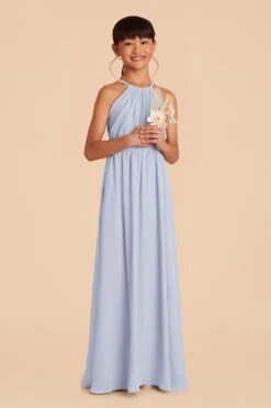 Sienna Junior Dress - Ice Blue -Elegance Bridal Store ice blue sienna junior bridesmaid dress 02