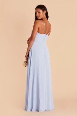 Theresa Chiffon Dress - Ice Blue -Elegance Bridal Store ice blue theresa convertible slit bridesmaid dress 03