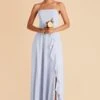 Winnie Convertible Chiffon Dress - Ice Blue -Elegance Bridal Store ice blue winnie convertible slit bridesmaid dress 05