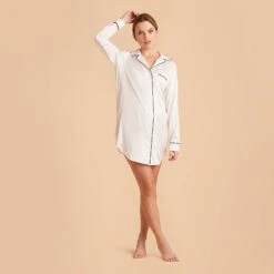 Kamryn Satin Sleepshirt - Ivory