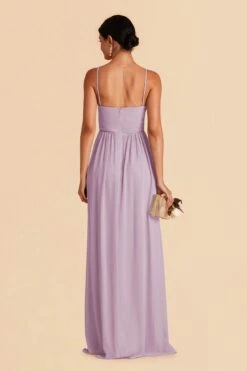 August Convertible Dress - Lavender -Elegance Bridal Store lavender august convertible slit bridesmaid dress 04