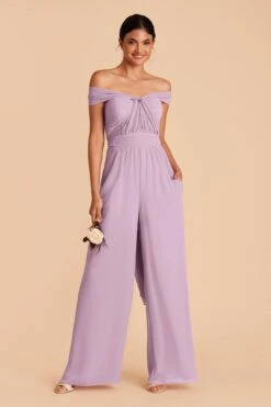 Gigi Convertible Jumpsuit - Lavender -Elegance Bridal Store lavender gigi convertible bridesmaid jumpsuit 03 73dd727e b06d 4abe a808 20c85ff5916d