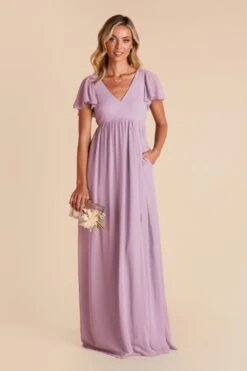 Hannah Empire Dress - Lavender 14 Hannah Empire Dress - Lavender -Elegance Bridal Store lavender hannah bridesmaid dress 01