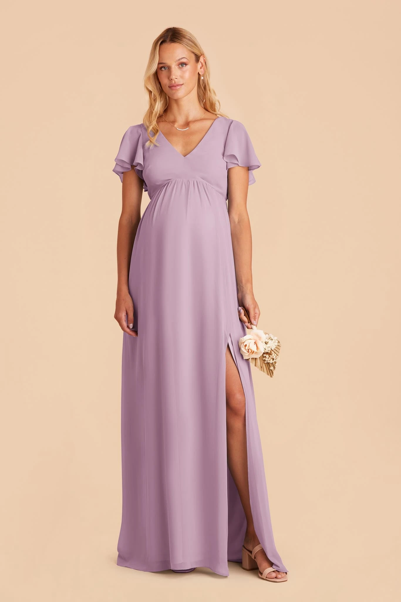 Hannah Empire Dress - Lavender 4 Hannah Empire Dress - Lavender - Image 2