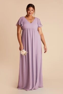 Hannah Empire Dress - Lavender 13 Hannah Empire Dress - Lavender -Elegance Bridal Store lavender hannah plus size bridesmaid dress 01
