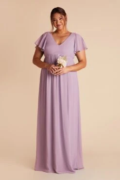 Hannah Empire Dress - Lavender 19 Hannah Empire Dress - Lavender -Elegance Bridal Store lavender hannah plus size bridesmaid dress 02