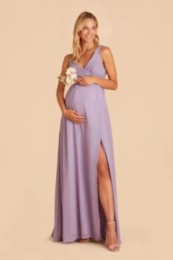 Laurie Empire Dress - Lavender -Elegance Bridal Store lavender laurie convertible bridesmaid dress 02