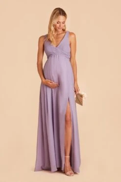 Laurie Empire Dress - Lavender -Elegance Bridal Store lavender laurie convertible bridesmaid dress 03